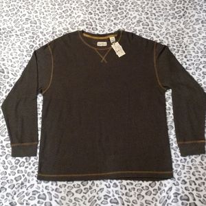 NWT Ref Head Brand Co. Men's Brown Thermal Shirt